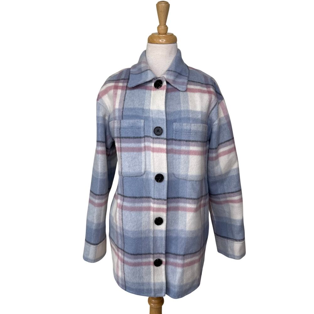 RAILS Connie Wool Blend Jacket Junean Plaid Medium